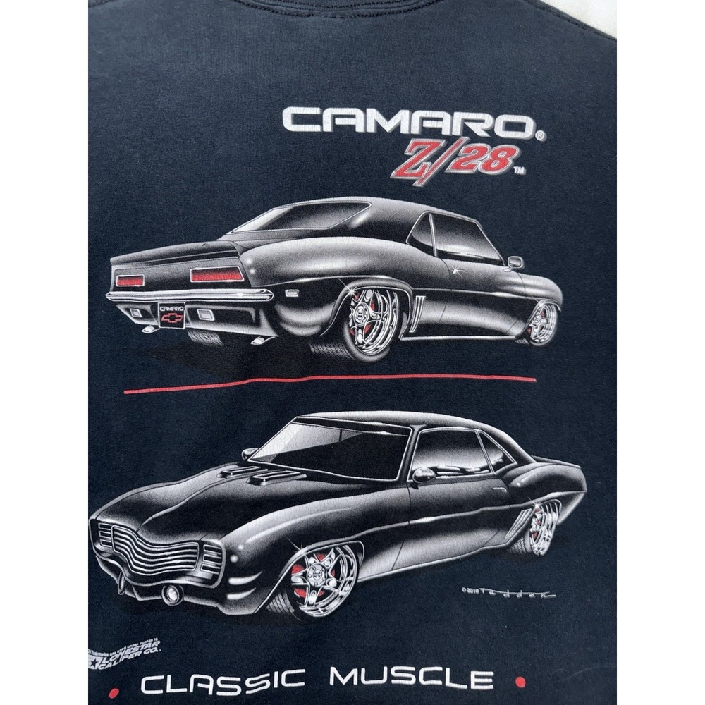 Vintage Men's 2010 Chevy Camaro Z/28 Genuine Lonestar Caliper Co. T-Shirt Sz M